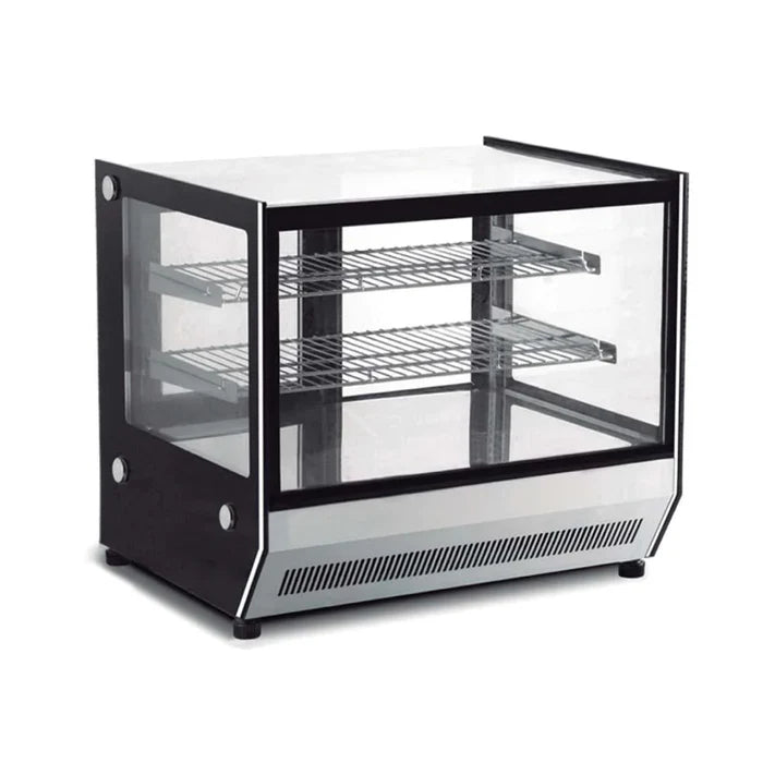 VITRINA EXHIBIDORA CRISTAL RECTO, CAPACIDAD DE 190 L -120CM DE FRENTE