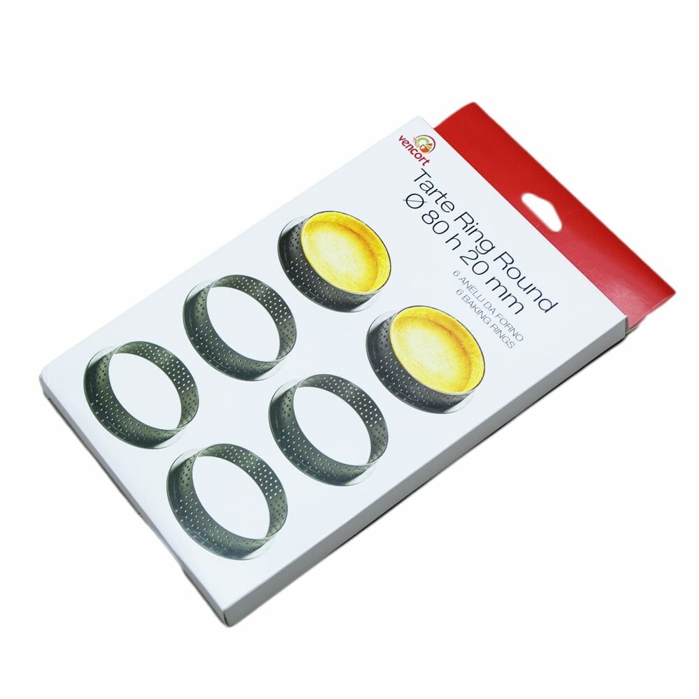 Kit 6 Moldes Redondos Micro-perforados 8 VENCORT