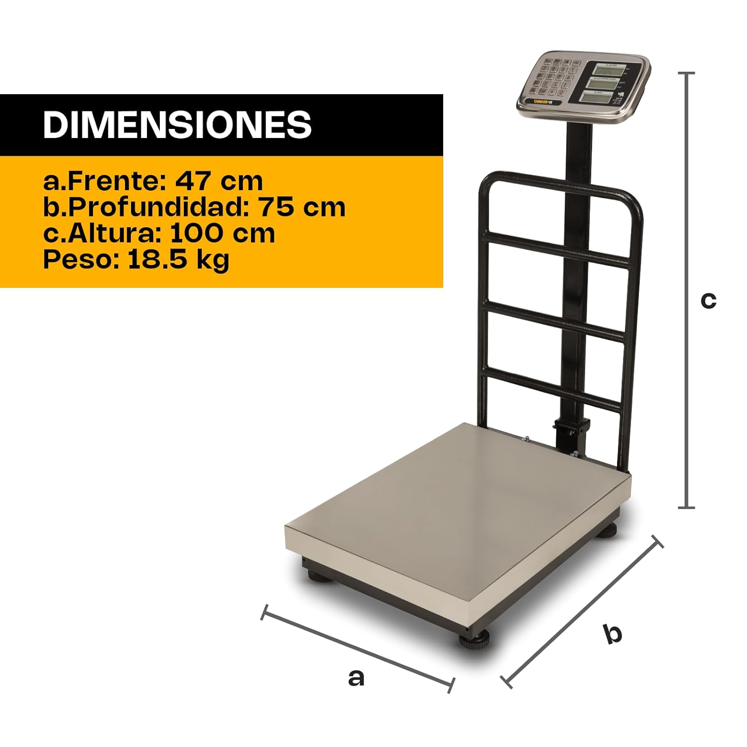 Bascula Plataforma Plegable 500 Kg Rhino BP-500