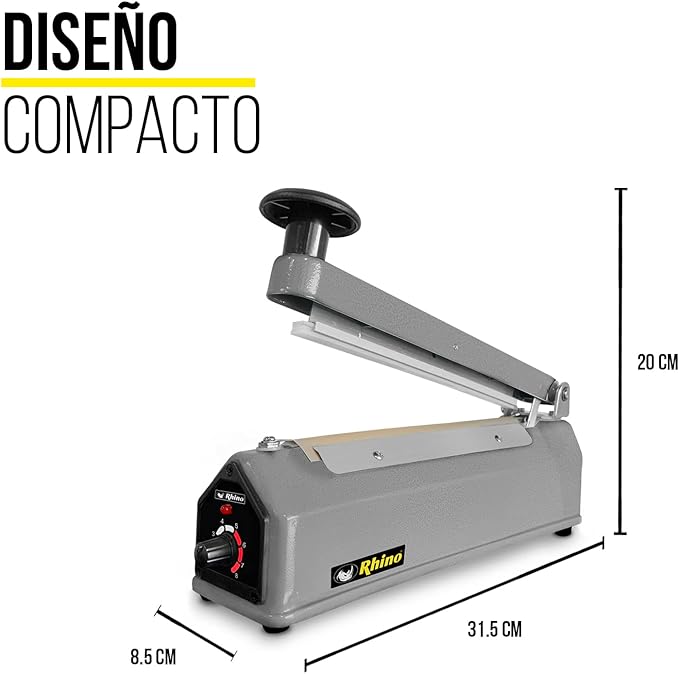 Selladora de Impulso 300 W 20 CM Rhino