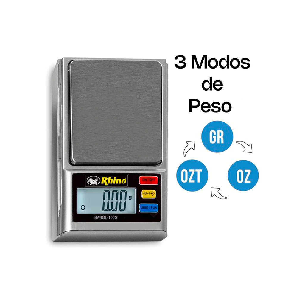 Balanza Electrónica de Bolsillo 100 g Rhino