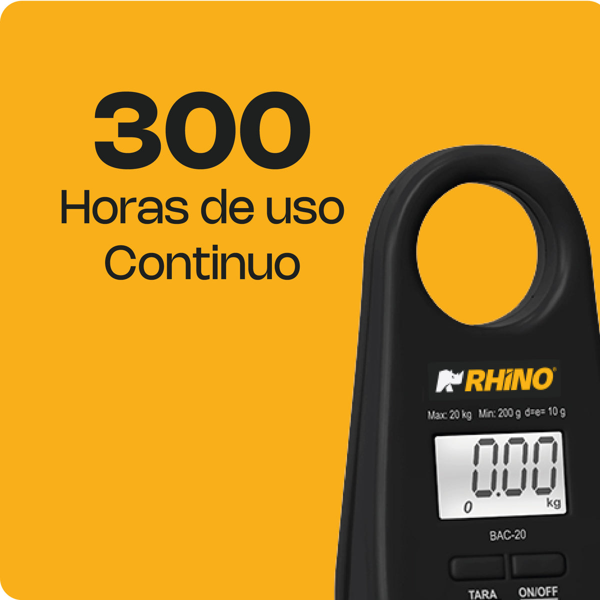 Bascula Rinho Báscula Electrónica Colgante 20 kg Rhino – DIBAGASA