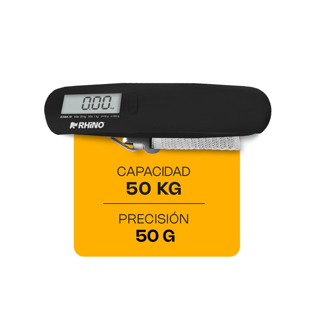 Báscula Electrónica Colgante 50 kg Rhino