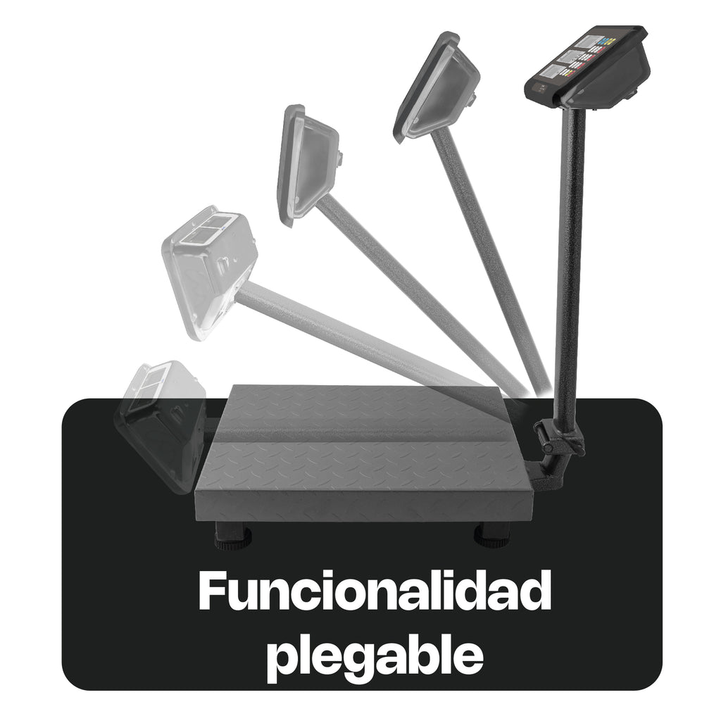 Báscula de Plataforma Plegable 80 kg Rhino
