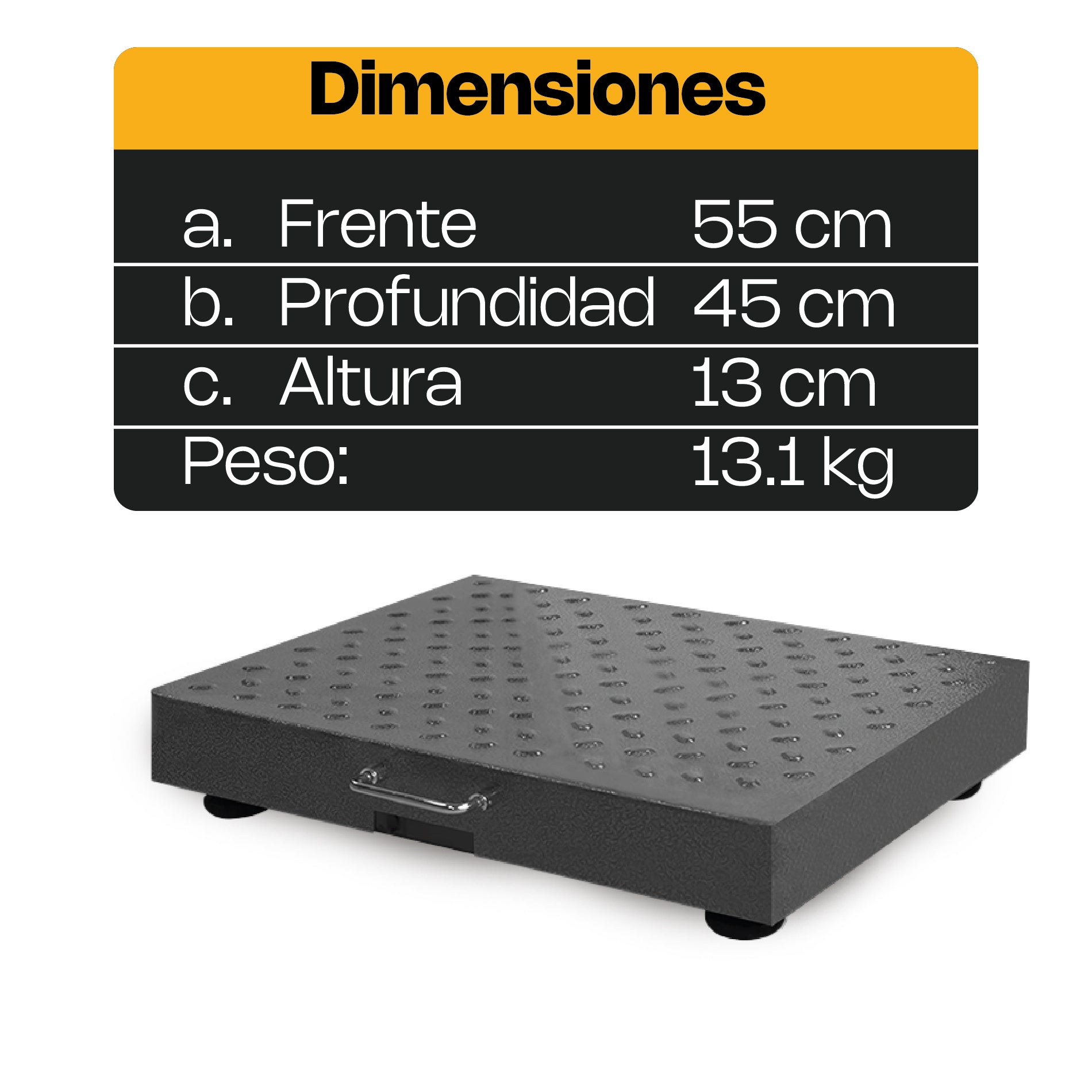 Báscula de Plataforma Inalámbrica 300 kg Rhino
