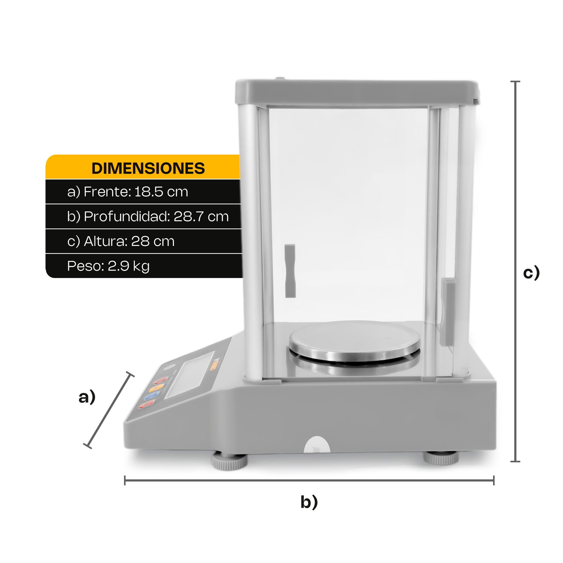 Báscula Electrónica de Precisión 600 g Rhino