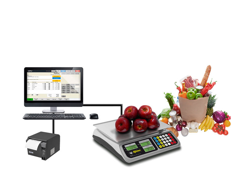 Báscula Electrónica Multifunciones 40 kg con Puerto USB  Rhino