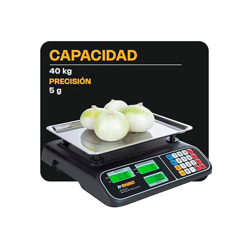 Báscula Electrónica Multifunciones 40 kg  BARCOM-40