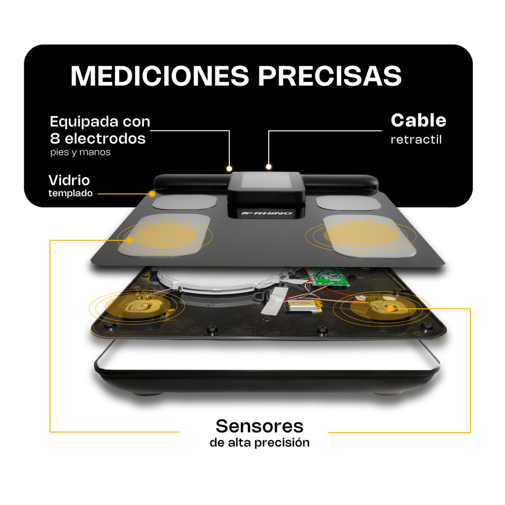 Báscula Inteligente de Pesaje Corporal BIOMA-180 Rhino