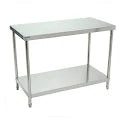 Mesa De Trabajo Tipo Isla Con Entrepaño 1.20 Mt MIGSA