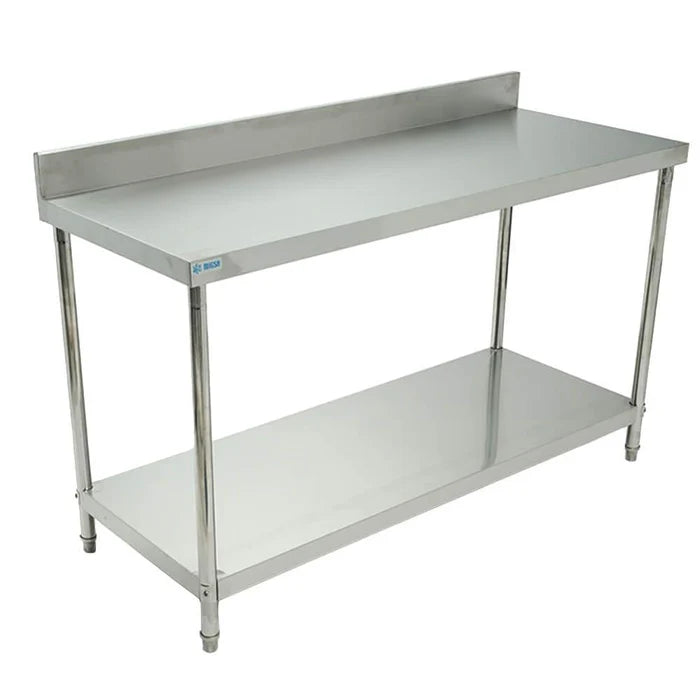 Mesa De Trabajo Con Lambrin Con Entrepaño 1.50 Mt MIGSA
