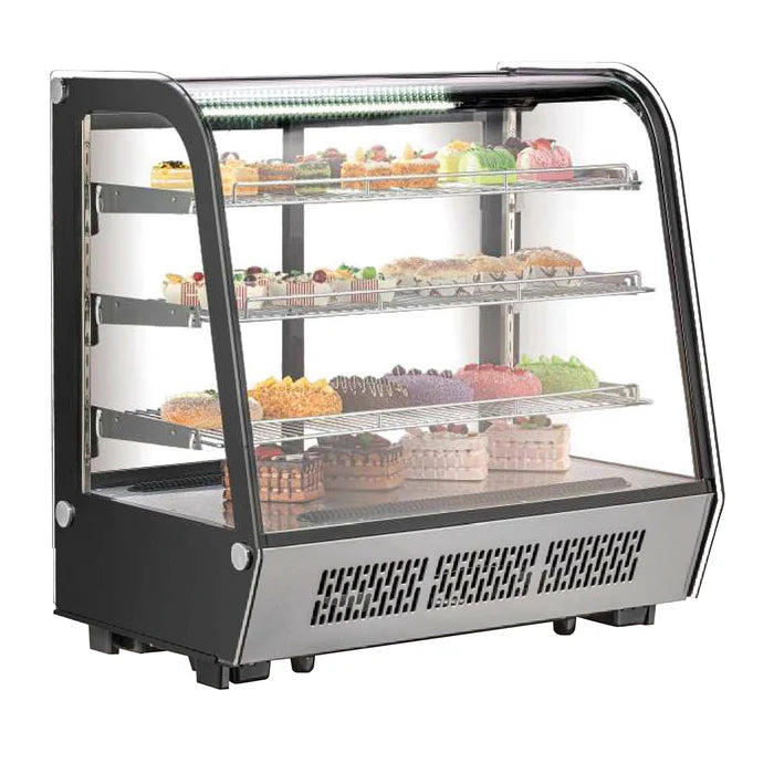 VITRINA REFRIGERADA CRISTAL CURVO CON 4 NIVELES DE EXHIBICION  363 L CW-295R