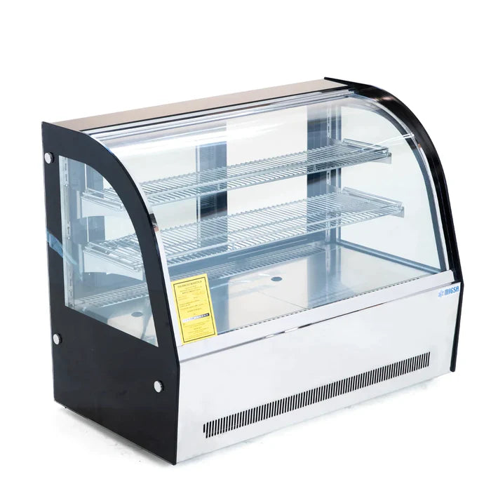 VITRINA REFRIGERADA SOBRE MOSTRADOR CRISTAL CURVO