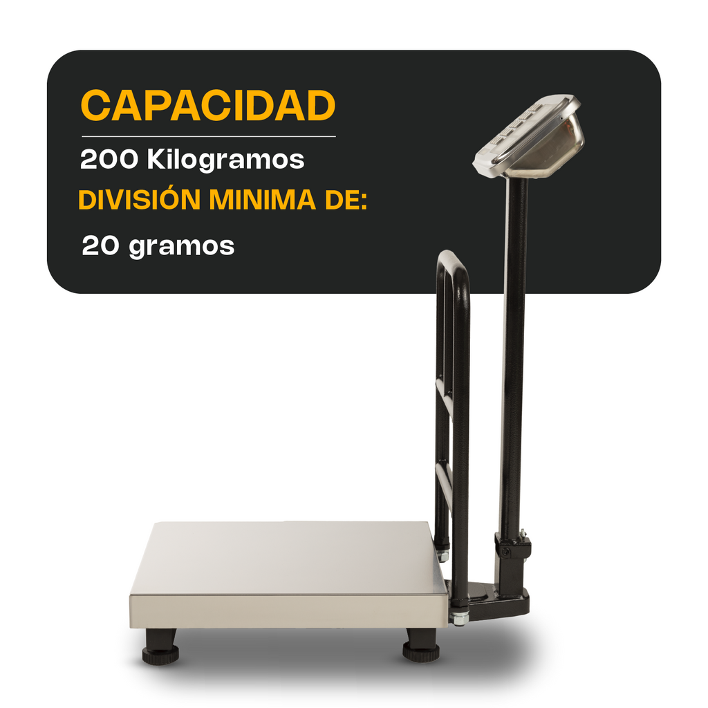 Báscula de Plataforma Plegable 200 kg Rhino