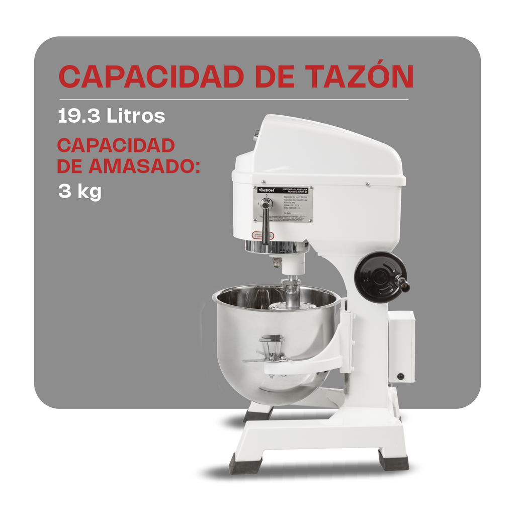 Batidora Planetaria 19.3 lt VINSON