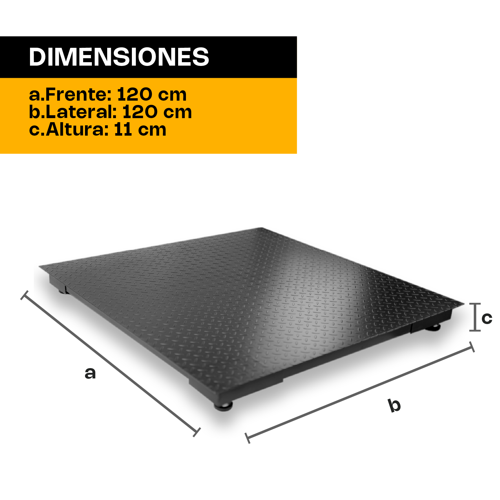 Plataforma Bajo Perfil 120 x 120 cm Rhino