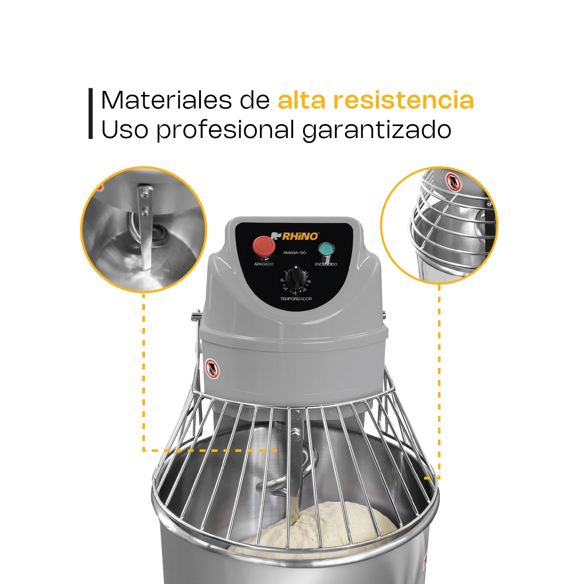 Amasadora comercial 50 lt