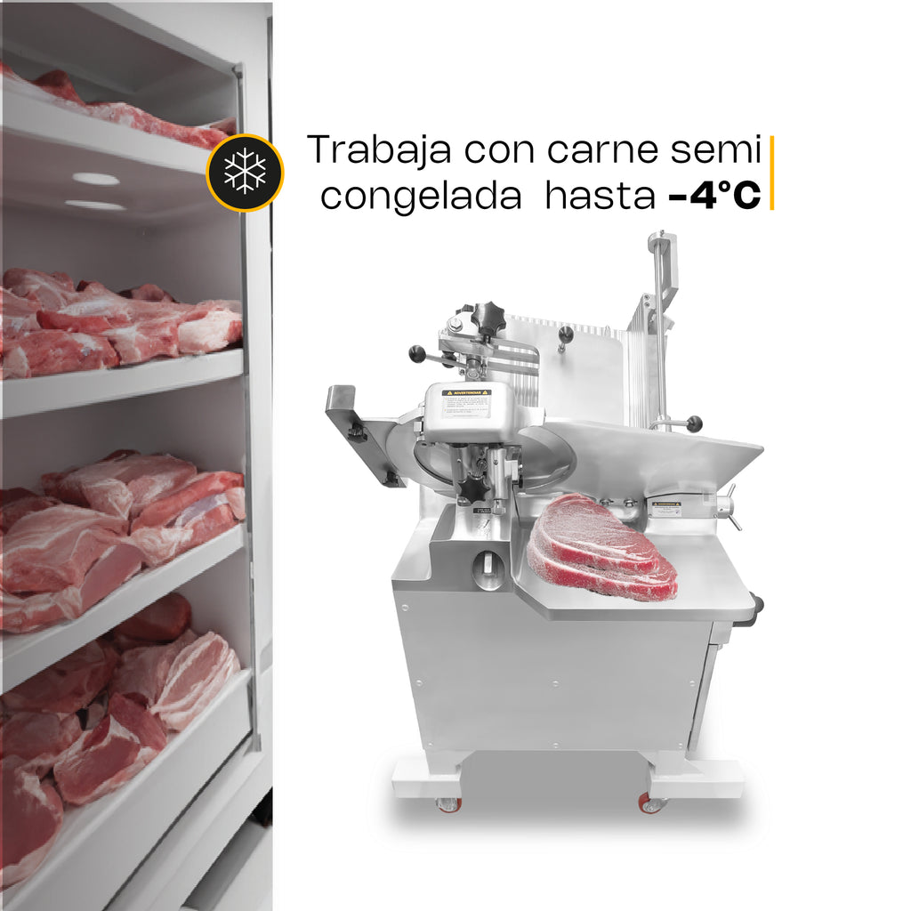 Rebanadora Automática para Carne Semi Congelada