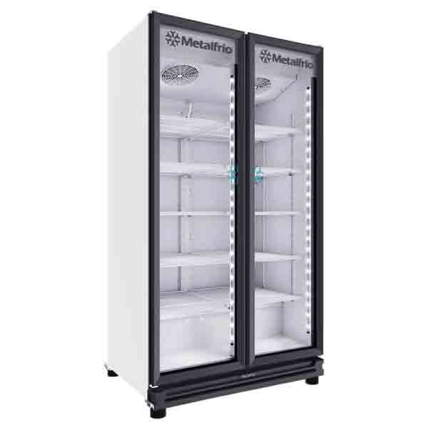 REFRIGERADOR VERTICAL 2 PUERTAS DE CRISTAL 38.5 PIES METALFRIO