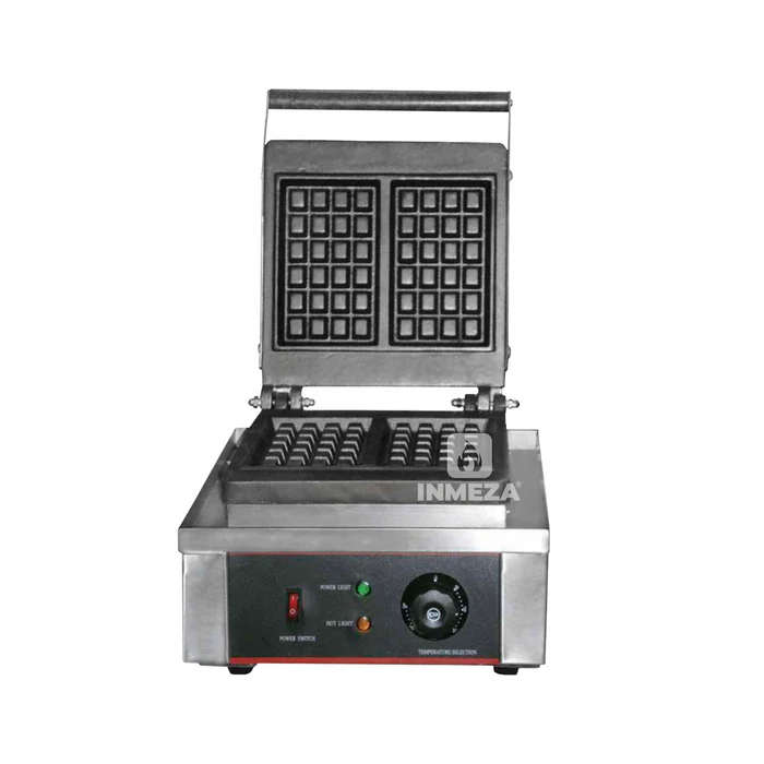 Wafflera Sencilla Rectangular 1,200W 120V MIGSA