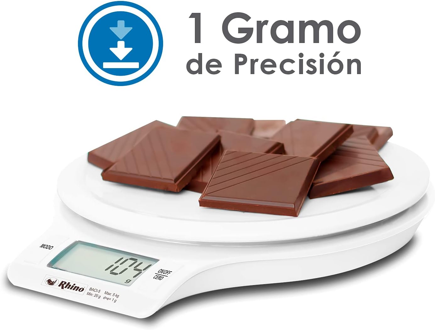 Bascula De Uso Domestico 5 Kg Rhino BACI-5
