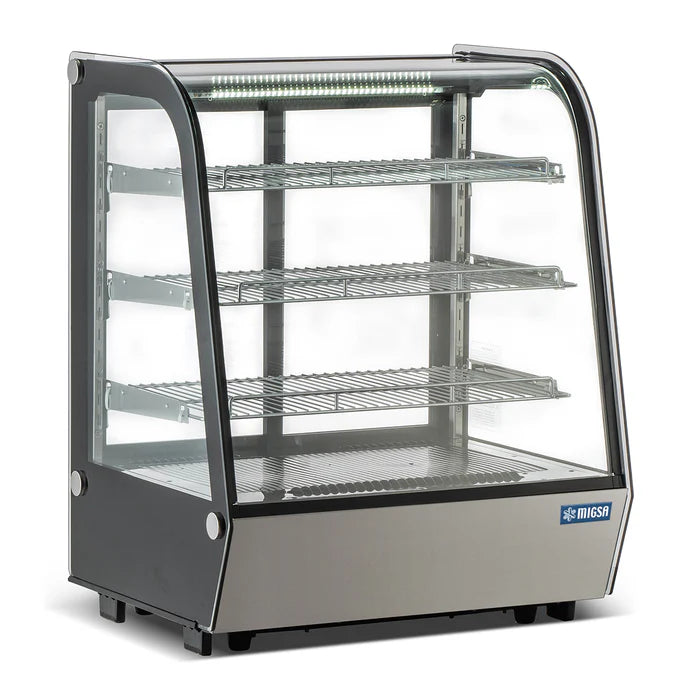 VITRINA REFRIGERADA CRISTAL CURVO CON 4 NIVELES DE EXHIBICION  363 L CW-295R