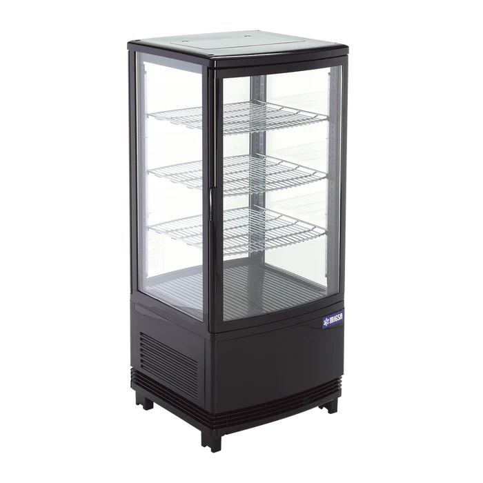 REFRIGERADOR DE EXHIBICIÓN PANORÁMICA 2 PUERTAS CURVAS